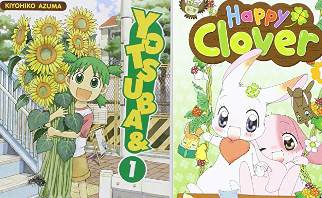 Couvertures de Yotsuba et Happy Clover